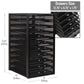 Mind Reader File Storage Drawers, Desk Organizer, Multi-Purpose, Crafts, Office, Metal Mesh, 10.75"L x 14"W x 21.25"H