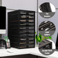 Mind Reader File Storage Drawers, Desk Organizer, Multi-Purpose, Crafts, Office, Metal Mesh, 10.75"L x 14"W x 21.25"H