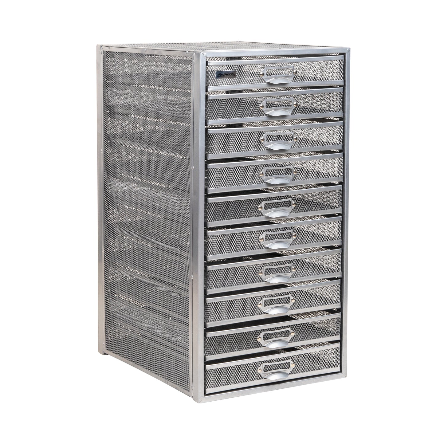 Mind Reader File Storage Drawers, Desk Organizer, Multi-Purpose, Crafts, Office, Metal Mesh, 10.75"L x 14"W x 21.25"H