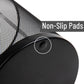 Mind Reader Mesh Trash Can, 16.65L (4.4 gal), Waste Paper Basket, Round, Office, Metal Mesh, 11.5"L x 11.5"W x 13.75"H, Set of 2, Black