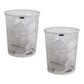 Mind Reader Mesh Trash Can, 16.65L (4.4 gal), Waste Paper Basket, Round, Office, Metal Mesh, 11.5"L x 11.5"W x 13.75"H, Set of 2, Black