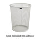 Mind Reader Mesh Trash Can, 16.65L (4.4 gal), Waste Paper Basket, Round, Office, Metal Mesh, 11.5"L x 11.5"W x 13.75"H, Set of 2, Black