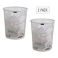 Mind Reader Mesh Trash Can, 16.65L (4.4 gal), Waste Paper Basket, Round, Office, Metal Mesh, 11.5"L x 11.5"W x 13.75"H, Set of 2, Black