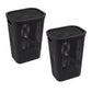 Mind Reader 60L Slim Laundry Hamper, Clothes Basket, Lid, Ventilated, Plastic, 17.25"L x 13.75"W x 23.5"H