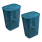 Mind Reader 60L Slim Laundry Hamper, Clothes Basket, Lid, Ventilated, Plastic, 17.25"L x 13.75"W x 23.5"H