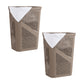Mind Reader 60L Slim Laundry Hamper, Clothes Basket, Lid, Ventilated, Plastic, 17.25"L x 13.75"W x 23.5"H