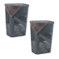 Mind Reader 60L Slim Laundry Hamper, Clothes Basket, Lid, Ventilated, Plastic, 17.25"L x 13.75"W x 23.5"H