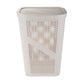 Mind Reader 60L Slim Laundry Hamper, Clothes Basket, Lid, Ventilated, Plastic, 17.25"L x 13.75"W x 23.5"H