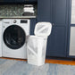 Mind Reader 60L Slim Laundry Hamper, Clothes Basket, Lid, Ventilated, Plastic, 17.25"L x 13.75"W x 23.5"H