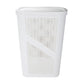 Mind Reader 60L Slim Laundry Hamper, Clothes Basket, Lid, Ventilated, Plastic, 17.25"L x 13.75"W x 23.5"H