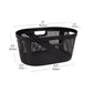 Mind Reader 40L Laundry Basket, Clothes Hamper, Ventilated, Plastic, 23"L x 14.5"W x 10.5"H