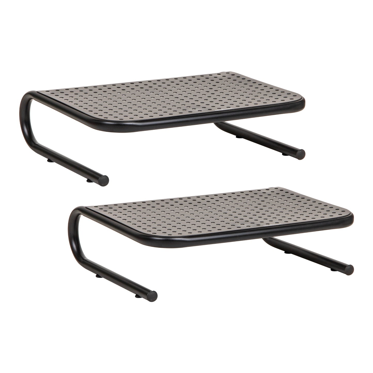 Mind Reader Monitor Stand, Ventilated Laptop Riser, Desktop Organizer, Metal, 14.5"L x 11.25"W x 4.25"H