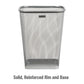Mind Reader Mesh Trash Can, Waste Paper Basket, Square, Office, Metal Mesh, 9.75"L x 9.75"W x 12.25"H, Set of 2, Black