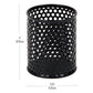 Mind Reader Metal Pen Cups, Mesh Pencil Holders, Desktop Organizer Set, Metal, Set of 3, Black