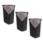 Mind Reader 60L Slim Laundry Hamper, Clothes Basket, Lid, Wicker Design, Plastic, 17.65"L x 13.75"W x 24.15"H