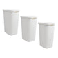 Mind Reader 60L Slim Laundry Hamper, Clothes Basket, Lid, Wicker Design, Plastic, 17.65"L x 13.75"W x 24.15"H