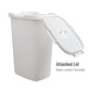 Mind Reader 60L Slim Laundry Hamper, Clothes Basket, Lid, Wicker Design, Plastic, 17.65"L x 13.75"W x 24.15"H