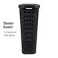 Mind Reader Slim Laundry Hamper with Lid, 40L Clothes Basket, Premium Wicker Design, Plastic