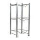 Mind Reader Water Jug Stand, Holds three or five 5 Gallon Jugs, Water Cooler, Rack, Metal, 13.5"L x 13.5"W, Silver