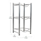 Mind Reader Water Jug Stand, Holds three or five 5 Gallon Jugs, Water Cooler, Rack, Metal, 13.5"L x 13.5"W, Silver
