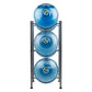 Mind Reader Water Jug Stand, Holds three or five 5 Gallon Jugs, Water Cooler, Rack, Metal, 13.5"L x 13.5"W, Silver