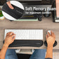 Mind Reader Ergonomic Keyboard and Mouse Wrist Rest Set, Gaming Accessory, Memory Foam, 16.75"L x 3"W x 0.75"H, Black