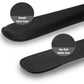 Mind Reader Ergonomic Keyboard and Mouse Wrist Rest Set, Gaming Accessory, Memory Foam, 16.75"L x 3"W x 0.75"H, Black