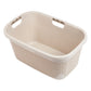 Mind Reader 40L Laundry Basket, Clothes Hamper, Linen Design, Plastic, 23.25”L x 15.25”W x 11”H