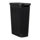 Mind Reader 40L Slim Laundry Hamper, Clothes Basket, Lid, Linen Design, Plastic, 18.5”L x 10.75”W x 23.5”H