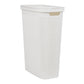 Mind Reader 40L Slim Laundry Hamper, Clothes Basket, Lid, Linen Design, Plastic, 18.5”L x 10.75”W x 23.5”H