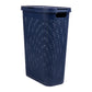 Mind Reader Slim Laundry Hamper with Lid, 40L Clothes Basket, Premium Wicker Design, Plastic
