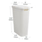 Mind Reader Slim Laundry Hamper with Lid, 40L Clothes Basket, Premium Wicker Design, Plastic