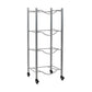 Mind Reader Water Jug Stand, Holds three or four 5 Gallon Jugs, Water Cooler, Rack, Wheels, Metal, 16.5"L x 13.75"W, Gray