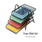 Mind Reader 4-Tier Paper Tray, Desktop Organizer, File Storage, Workspace, Office, Metal Mesh, 11.75"L x 13.75"W x 12.5"H