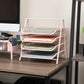Mind Reader 4-Tier Paper Tray, Desktop Organizer, File Storage, Workspace, Office, Metal Mesh, 11.75"L x 13.75"W x 12.5"H