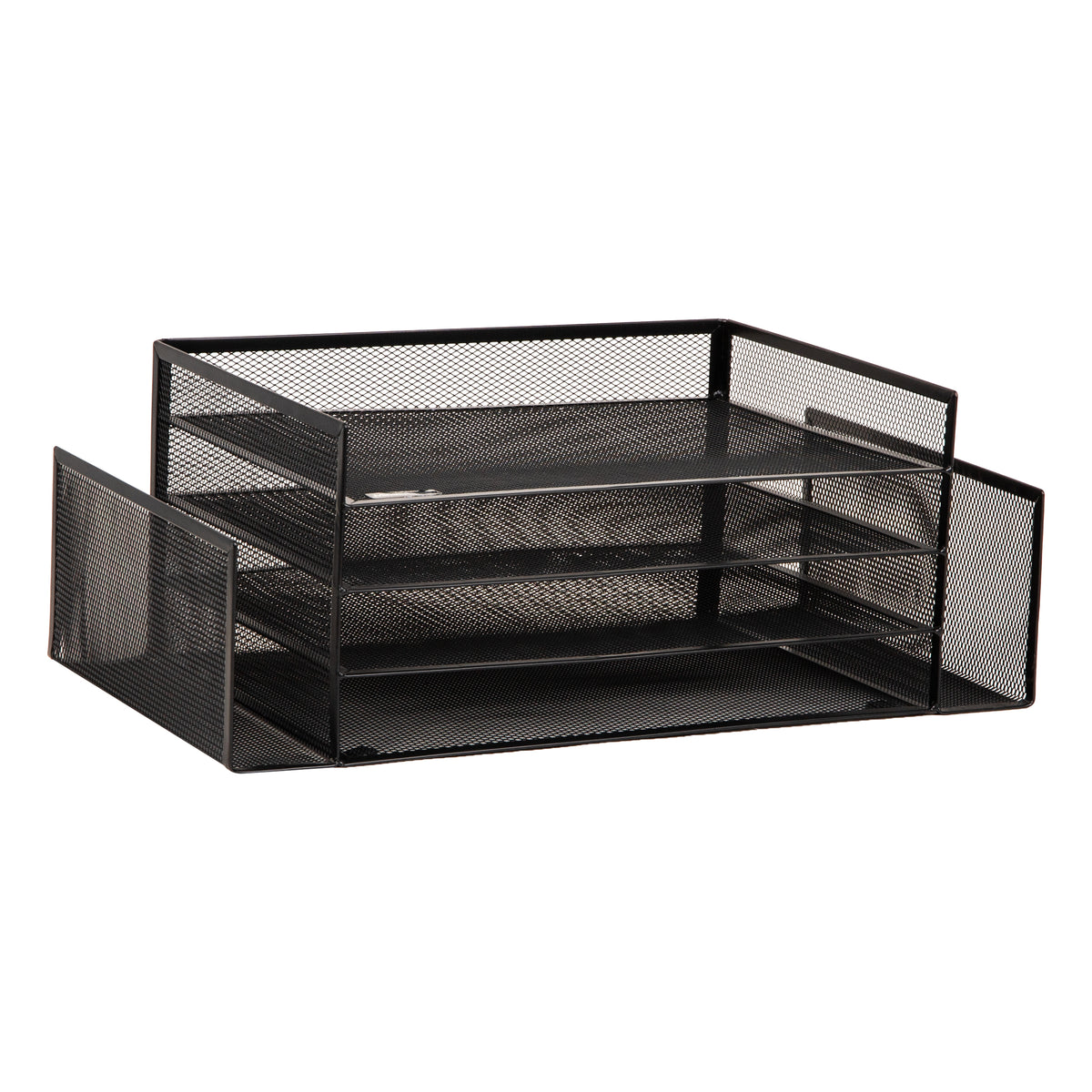 Mind Reader Desktop Organizer, File Storage, Paper Tray, Workspace, Office, Metal Mesh