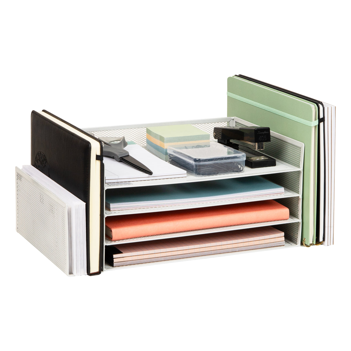 Mind Reader Desktop Organizer, File Storage, Paper Tray, Workspace, Office, Metal Mesh