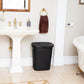 Mind Reader 50L Slim Laundry Hamper, Clothes Basket, Lid, Wicker Design, Plastic, 17.65"L x 13.75"W x 21"H