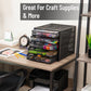 Mind Reader File Storage Drawers, Desk Organizer, Multi-Purpose, Crafts, Office, Metal Mesh, 11"L x 14"W x 11"H, Black