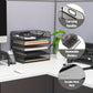 Mind Reader 5 Tier Paper Tray Desktop Organizer, Removable Shelves, Cut-Out Handles, Tool-Free Assembly, Metal Mesh, Black