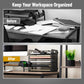 Mind Reader 5 Tier Paper Tray Desktop Organizer, Removable Shelves, Cut-Out Handles, Tool-Free Assembly, Metal Mesh, Black