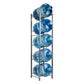 Mind Reader Water Jug Stand, Holds three or four 5 Gallon Jugs, Water Cooler, Rack, Wheels, Metal, 16.5"L x 13.75"W, Gray