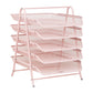 Mind Reader 5-Tier Paper Tray, Desktop Organizer, File Storage, Workspace, Office, Metal Mesh, 11.75"L x 14"W x 15"H