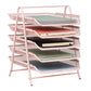 Mind Reader 5-Tier Paper Tray, Desktop Organizer, File Storage, Workspace, Office, Metal Mesh, 11.75"L x 14"W x 15"H