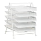 Mind Reader 5-Tier Paper Tray, Desktop Organizer, File Storage, Workspace, Office, Metal Mesh, 11.75"L x 14"W x 15"H