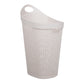 Mind Reader 60L Rolling Laundry Hamper, Clothes Basket, Wheels, Wicker Style, Plastic, 19.5"L x 14.75"W x 29.25"H