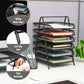 Mind Reader 6-Tier Paper Tray, Desktop Organizer, File Storage, Office, Metal Mesh, 11.75"L x 13.75"W x 18"H, Black
