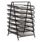 Mind Reader 7-Tier Paper Tray, Desktop Organizer, File Storage, Office, Metal Mesh, 11.75"L x 13.75"W x 20"H, Black