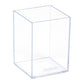 Mind Reader Pen Cup, Accessory Holder, Desktop Organization, Office, Acrylic, 2.5"L x 2.5"W x 4"H, Clear