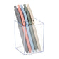 Mind Reader Pen Cup, Accessory Holder, Desktop Organization, Office, Acrylic, 2.5"L x 2.5"W x 4"H, Clear